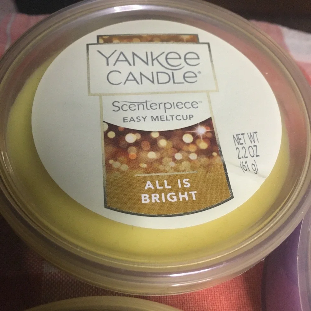 Yankee Candle Easy Melt 4 Cups Lemony Bright Collection 2.2 oz Each